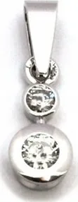 Přívěsek Diamantový zlatý přívěsek s pravými diamanty 585/0,75gr J-21354-12 J-21354-12