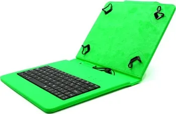 Pouzdro na tablet C-Tech PROTECT pouzdro univerzální s klávesnicí pro 10,1" tablety, FlexGrip (NUTKC-04G) zelené