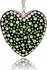 Přívěsek CRYSTAL STONE Stříbrný přívěsek s krystaly Swarovski Natural Heart