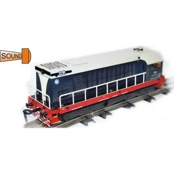 Vláček a vláčkodráha Merkur Lokomotiva Hektor modrá tmavá - dvoumotorová se zvukem