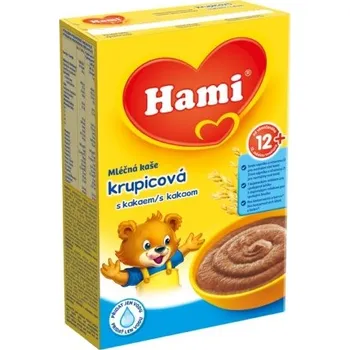 Dětská kaše Nutricia Hami Mléčná kaše krupicová s kakaem 225 g