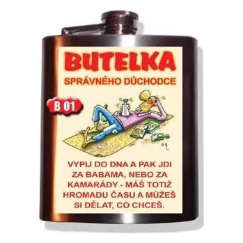 Placatka Placatka - Butelka správného důchodce