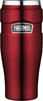 Termohrnek Thermos Style 470 ml červená - vodotěsný termohrnek s otoč. uzáv. 