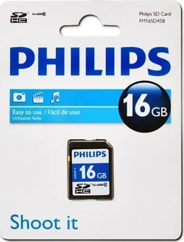 Paměťová karta Philips SDHC 16 GB Class 10 (FM16SD45B/10)