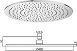 Hlavová sprcha, průměr 400mm, chrom