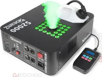 Výrobník mlhy BeamZ S2000, DMX výrobník mlhy s LED 24x 3W RGB