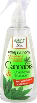 Kosmetika na nohy BC Bione Cannabis sprej na nohy s dezinfekční a změkčující přísadou 260 ml
