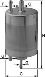 Palivový filtr Filtr palivový MANN (MF WK720/1) MERCEDES-BENZ