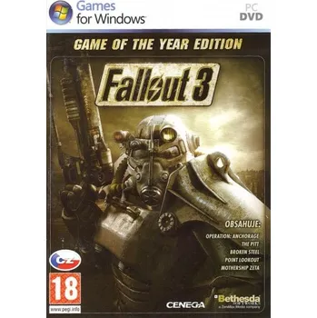 Počítačová hra Fallout 3 Game Of The Year PC, krabicová verze