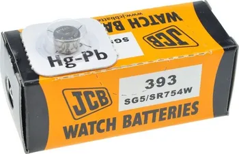 Článková baterie JCB hodinkové baterie typ 393, balení 10ks