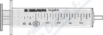 Injekční stříkačka Stříkačka INJEKT 2-dílná 20ml LE zelená ster.100ks