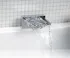 Výtoková hubice otevřená na okraj vany, šířka 145mm, kaskáda, chrom