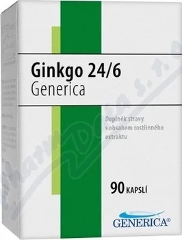 Přípravek na podporu paměti a spánku Ginkgo 24/6 Generica cps. 90