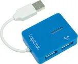 USB 2.0 hub LogiLink, 4-portový, modrý
