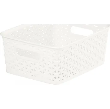 Úložný box CURVER úložný box RATTAN Y STYLE S krémový