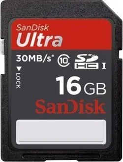 Paměťová karta SanDisk SDHC 16 GB 30MB/s Class 10