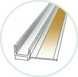 Stavební profil PVC začišťovací okenní profil 6mm/2,4m - APU lišta