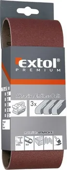 Brusný papír Pás brusný Extol Premium 3ks P40 75x457mm