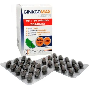 Přípravek na podporu paměti a spánku Simply you GinkgoMAX + Lecitin Da Vinci Academia