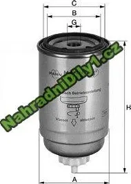 Palivový filtr Filtr palivový MANN (MF WK950/16)