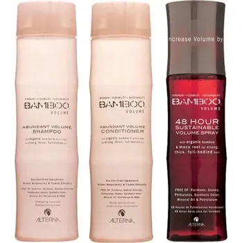Kosmetická sada Recenze Alterna Bamboo Volume Trio S 48 Hour Volume Spray 125 ml 