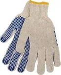 EXTOL rukavice polyester s PVC terčíky…
