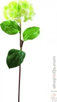 Umělá květina Hortenzie větvička, zelená, 76cm