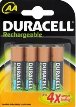 Článková baterie Duracell Rechargeable AA 2500 mAh 4 ks