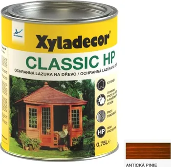 Lak na dřevo Xyladecor Classic HP Antická pinie 0.75l
