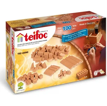 ostatní stavebnice Teifoc 4090 Cihličky 100 dílků