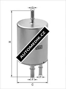 Palivový filtr Filtr palivový MANN (MF WK720/3) AUDI