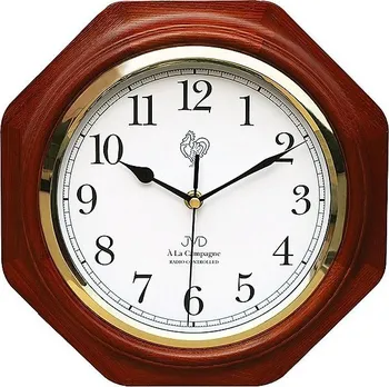 Hodiny Dřevěné rádiem řízené nástěnné hodiny JVD NR7172.3 ve francouzském stylu 