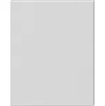 Zeta zrcadlo na desce 75 x 120 cm bílá 