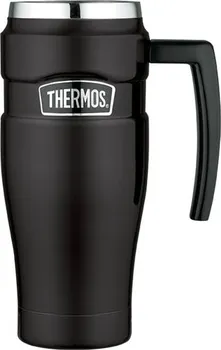 Termohrnek Thermos Style 470 ml matně černá - vodotěsný termohrnek s madlem 