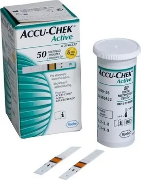 Testovací proužek do glukometru ROCHE Diagnostics Accu Chek Active testovací proužky 50 ks