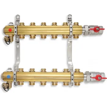 rozdělovač topení Novaservis Rozdělovač s regulačními a mechanickými ventily