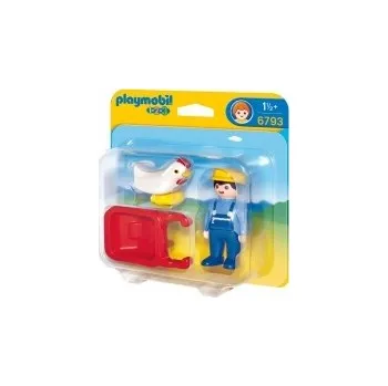 Stavebnice Playmobil Playmobil 6793 Farmář s kolečkem
