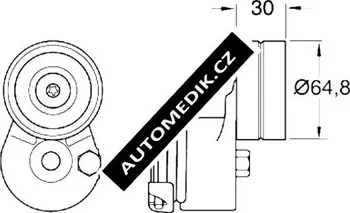 Rozvod motoru Napínací kladka klínového řemenu SKF (SK VKM36030)