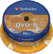 Verbatim DVD+R 4,7GB 16x 25 pack cake