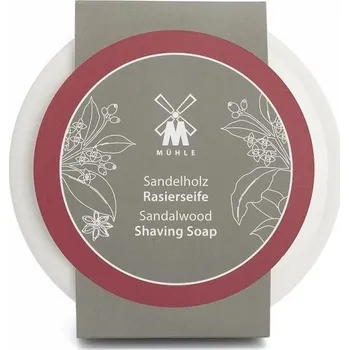 Mühle Sandalwood mýdlo na holení v porcelánové misce 65 g
