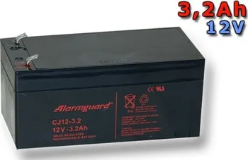 Záložní baterie Staniční (záložní) baterie ALARMGUARD CJ12-3,2 3,2Ah 12V