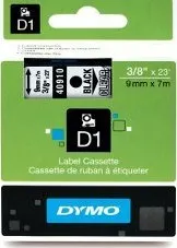 Pásek do tiskárny DYMO 40910 Samolepící páska - 9 mm 7 m (černá/průhledná)