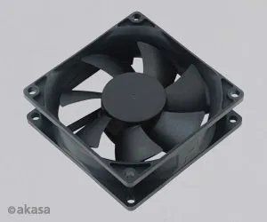 PC ventilátor Akasa DFS802512H 8cm, černý