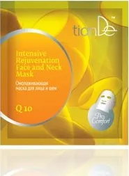 Pleťová maska tianDe Intenzivní omlazující maska na obličej a krk Q10 - 1ks 