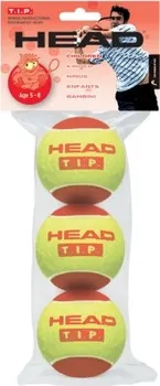 Tenisový míč Dětské tenisové míče Head T.I.P. Red (3ks) - 5-8 let