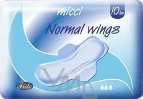 Hygienické vložky Micci Normal Wings dámské vložky s křidélky 10 ks