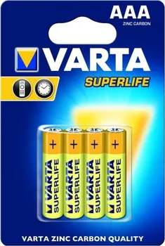 Článková baterie Baterie Varta AAA SuperLife blistr 4ks