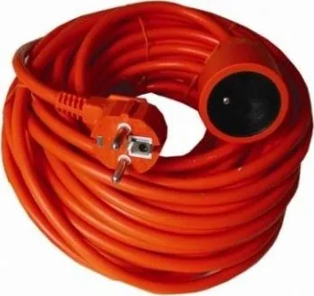 Prodlužovací kabel PremiumCord prodlužovací přívod 230V, 20m, oranžový, zástrčka-zásuvka