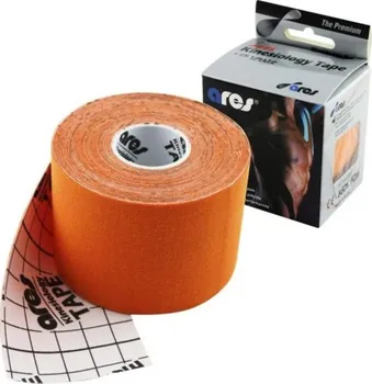 Tejpovací páska Ares kinezio tejp 5 cm x 5 m oranžová