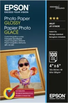 Fotopapír Epson Photo Paper C13S042548, lesklý, bílý, 10x15cm, 4x6, 200 g/m2, 100 ks, ink